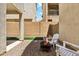Backyard with a fire pit, Adirondack chairs and a gravel area, perfect for entertaining at 732 W Flintlock Way, Chandler, AZ 85286