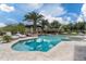 Beautiful pool with palm trees and lush landscaping, perfect for relaxation and entertainment at 8229 N Ridgeview Dr, Paradise Valley, AZ 85253