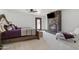 Primary bedroom featuring fireplace, exterior access, carpeting and ample natural light at 920 N 104Th St, Mesa, AZ 85207