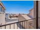 This balcony has gorgeous views of the community, neighboring houses and blue skies at 1244 S Tacoma --, Mesa, AZ 85209