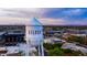 Elevated view of Gilbert water tower, showcasing the cityscape and distant mountains at 2128 E Clipper Ln, Gilbert, AZ 85234