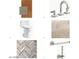 Bathroom features wood cabinets, silver faucet, tile flooring, and modern toilet at 25564 N 119Th St, Scottsdale, AZ 85255