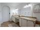 Spacious bathroom features double sinks with granite countertops at 3058 E Nance St, Mesa, AZ 85213