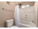 Bathroom features white tile, modern fixtures, and a clean, updated design at 3476 E Orchid Ln, Gilbert, AZ 85296