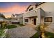 Inviting backyard with a hot tub, lush greenery, and a charming covered patio for relaxing outdoors at 3932 S Crosscreek Dr, Chandler, AZ 85286