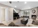 Inviting living room features a cozy fireplace, modern furnishings, and ample natural light at 4901 E Kelton Ln # 1052, Scottsdale, AZ 85254