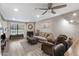 Open concept living room featuring a fan, and plenty of seating space for a large Gathering at 4901 E Kelton Ln # 1052, Scottsdale, AZ 85254