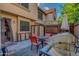Relaxing patio, great for entertaining with a grill, table, chairs and shaded outdoor storage at 4901 E Kelton Ln # 1052, Scottsdale, AZ 85254