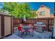 Private patio with outdoor seating, grill, and storage for relaxing or entertaining at 4901 E Kelton Ln # 1052, Scottsdale, AZ 85254