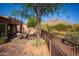 Backyard seating area featuring desert mountain views at 7413 E Russet Sky Dr, Scottsdale, AZ 85266