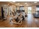 Modern gym featuring weight machines and fitness equipment for residents to enjoy a healthy and active lifestyle at 7413 E Russet Sky Dr, Scottsdale, AZ 85266