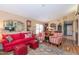 Comfortable living room with plush seating, stylish decor, and hardwood flooring at 17342 E Quail Ridge Dr, Fountain Hills, AZ 85268