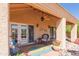 Outdoor covered patio with a ceiling fan, perfect for entertaining or relaxing at 17342 E Quail Ridge Dr, Fountain Hills, AZ 85268