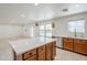 Kitchen with island, stainless steel dishwasher and sink, and wooden cabinets at 1839 E Parkside Ln, Phoenix, AZ 85024