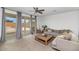 Inviting living room with large sliding doors, creating a seamless transition to the outdoor area at 19806 W Marshall Ave, Litchfield Park, AZ 85340