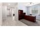 Office space featuring carpeted floors, neutral walls and a ceiling fan at 21648 W Ashleigh Marie St, Buckeye, AZ 85326