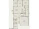 Floor plan showcasing the layout of the home, including the kitchen, living spaces, and bedrooms at 25200 W Wier Ave, Buckeye, AZ 85326