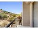 Private balcony overlooking desert landscape and scenic mountain views at 25555 N Windy Walk Dr # 64, Scottsdale, AZ 85255