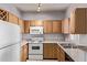 Efficient kitchen offers generous cabinet space, white appliances, and practical countertops at 2929 W Yorkshire Dr # 2074, Phoenix, AZ 85027