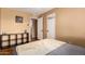 Comfortable bedroom featuring soft colors, storage, and closet, creating a warm, inviting atmosphere at 3031 E Avalon Dr, Phoenix, AZ 85016