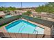 A sparkling backyard pool with ample space for swimming and recreation, set against a desert landscape at 31256 N 40Th Pl, Cave Creek, AZ 85331