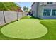 Putting green surrounded by artificial turf is designed for easy maintenance and year-round fun at 31256 N 40Th Pl, Cave Creek, AZ 85331