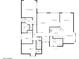 Detailed floor plan showcasing the layout of the home, including bedrooms, bathrooms, kitchen, and living spaces at 3394 N 147Th Ln, Goodyear, AZ 85395