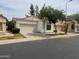 Charming single-story home featuring a tile roof, attached garage, and well-maintained landscaping at 3440 E Southern Ave # 1107, Mesa, AZ 85204