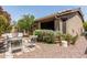 Outdoor sitting area with chairs and table at 42310 W Fountainhead St, Maricopa, AZ 85138