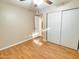 Bedroom with hardwood floors and closet at 924 S Hacienda Dr # C, Tempe, AZ 85281