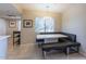 Bright dining area with built-in bench, modern lighting, and natural light at 9745 N 95Th St # 227, Scottsdale, AZ 85258