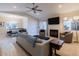 Open living space with fireplace, dining nook, and comfortable seating, great for entertaining at 9745 N 95Th St # 227, Scottsdale, AZ 85258
