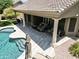 Breathtaking aerial view of the pool and patio area with mature landscaping at 1092 N Roosevelt Ave, Chandler, AZ 85226