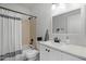 Bathroom featuring vanity, tub, shower and neutral finishes at 11762 E Becker Ln, Scottsdale, AZ 85259