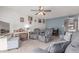 Comfortable living room with cozy seating and a ceiling fan at 13408 N 25Th Dr, Phoenix, AZ 85029