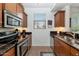 Efficient kitchen space featuring sleek countertops, modern appliances, and a window view at 14815 N Fountain Hills Blvd # 101, Fountain Hills, AZ 85268