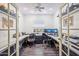 Bright home office with hardwood floors, a ceiling fan, and ample workspace at 2114 E Escuda Rd, Phoenix, AZ 85024