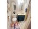 Cozy bathroom with a vanity, toilet, and a glass-enclosed shower at 2115 W Myrtle Ave, Phoenix, AZ 85021