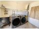 Efficient laundry room with modern washer and dryer units and utility sink at 2115 W Myrtle Ave, Phoenix, AZ 85021