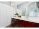 Bright bathroom with a spacious vanity, large mirror, and fresh accents for a clean and inviting atmosphere at 2402 E 5Th St # 1498, Tempe, AZ 85288
