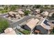 Birds eye view of a desert home with a cabana and pool in a desirable suburban neighborhood at 254 W Amoroso Dr, Gilbert, AZ 85233