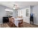 Dining room features wood-look floors and a built-in display cabinet at 2650 W Union Hills Dr # 164, Phoenix, AZ 85027