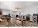 Open layout with combined living and dining areas, featuring cohesive flooring at 2650 W Union Hills Dr # 164, Phoenix, AZ 85027