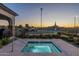 Community spa area with calming twilight views and a serene setting at 3332 S Quinn Ave, Gilbert, AZ 85297
