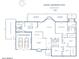 Detailed floor plan showing layout of rooms, including kitchen, bedrooms, and garage at 3417 E Mission E Ln, Phoenix, AZ 85028