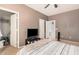 Cozy bedroom with fresh paint, walk in closet and access to full bathroom at 3680 S Tower Ave, Chandler, AZ 85286