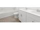 Bright bathroom showcasing a double sink vanity, toilet, and a bathtub with tile flooring at 4226 W Lisa Ln, San Tan Valley, AZ 85144