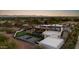 Aerial view of the estate featuring a pool, a putting green, and a basketball court at 4763 N 53Rd St, Phoenix, AZ 85018
