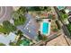 An aerial view of a single-Gathering home with a swimming pool and well-maintained backyard at 5307 N 32Nd Pl, Phoenix, AZ 85018