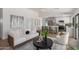 Inviting living room seamlessly connects to a modern kitchen, perfect for entertaining and Gathering gatherings at 5909 E Crocus Dr, Scottsdale, AZ 85254